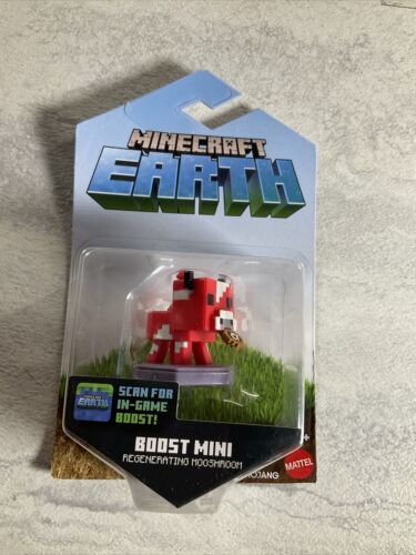 Minecraft Earth Boost Mini Regenerating Mooshroom Mattel Figure Factory Sealed! (6922806526135)